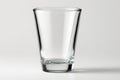 Clear glass tumbler on a light background suitable for drinks and beverages in a modern kitchen setting Royalty Free Stock Photo