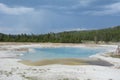 clear hot spring in Yellowstone National Park Royalty Free Stock Photo