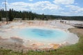 clear hot spring in Yellowstone National Park Royalty Free Stock Photo