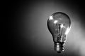 Clear incandescent light bulb Royalty Free Stock Photo