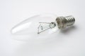 Clear incandescent light bulb