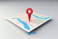 Clear indication. 3D pointer on white denotes exact location pinpointing Royalty Free Stock Photo