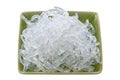 Clear Kelp Noodles (Sodium Alginate) Royalty Free Stock Photo