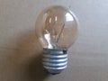 Clear light bulb Royalty Free Stock Photo