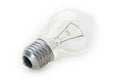 Clear light bulb with filament showing Royalty Free Stock Photo