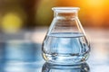 Clear Liquid in Glass Erlenmeyer Flask, Science Experiment Royalty Free Stock Photo