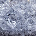 Clear material catches light enhancing its three dimensional Royalty Free Stock Photo