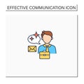 Clear message color icon