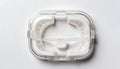 Clear Mouthguard in Protective Case on White Background Royalty Free Stock Photo