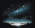 A clear night sky dotted with brilliant stars representing the infinite possibilities of aquarian minds Zodiac Astrology