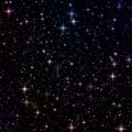 Clear Night Sky Full of Stars Seamless Background. Deep Space Texture Royalty Free Stock Photo