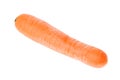 Clear orange carrot isolated on white background Royalty Free Stock Photo