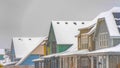 Clear Panorama Snow topped homes in Daybreak during winter