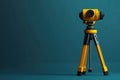 Professional Surveying Leveling Instrument on Tripod for Construction and Engineering Royalty Free Stock Photo