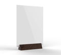 Clear plastic and acrylic table talkers promotional upright menu table tent top sign holder table menu card display stand picture