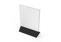 Clear plastic and acrylic table talkers promotional upright menu table tent top sign holder 11x8 table menu card display stand pic