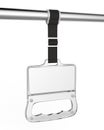 Clear Plastic Bus Grab Handle Mock up template. 3d rendering illustration. Royalty Free Stock Photo