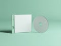 A clear plastic cd case with a blank disc inside of it Royalty Free Stock Photo