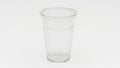 Clear plastic cup stacked Royalty Free Stock Photo