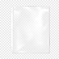 Clear plastic file, three hole punched sheet sleeve protector mock-up. Top loading transparent document pocket mockup