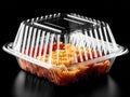 clear plastic food container Royalty Free Stock Photo