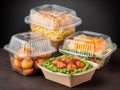 clear plastic food container Royalty Free Stock Photo