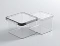 Clear Plastic Food Storage Containers Royalty Free Stock Photo