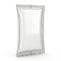 Clear plastic pouch packaging isolated on white background Royalty Free Stock Photo