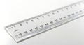 Clear Plastic Ruler Measuring Tool on White Surface Royalty Free Stock Photo