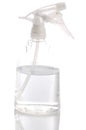 Clear plastic spray bottle Royalty Free Stock Photo