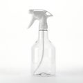 Clear plastic spray bottle with white trigger Royalty Free Stock Photo