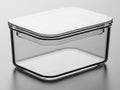 Clear plastic storage container with lid Royalty Free Stock Photo