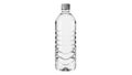 Clear plastic water bottle with blue cap Royalty Free Stock Photo