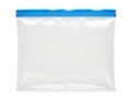 Clear plastic ziplock bag isolated on white background Royalty Free Stock Photo