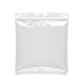 A clear plastic ziplock bag on a white background, empty and ready for use Royalty Free Stock Photo