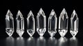 Quartz-cut-diamonds: A Stunning Display Of Five Crystal Pointers