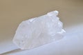 Clear Quartz, Natural White Quartz Crystal Cluster. Royalty Free Stock Photo