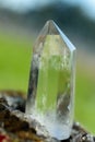 Clear Quartz Crystal Wand With intrusions