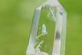 Clear Quartz Crystal Wand With intrusions