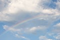 The clear rainbow in the sky