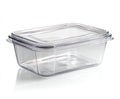 Empty Clear Plastic Food Container Royalty Free Stock Photo