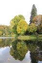 Autumnal Reflections At Stourhead Lake,UK