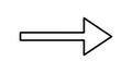 Clear Right-Pointing Arrow Icon, Directional Indicator, vector design Generative AI Royalty Free Stock Photo