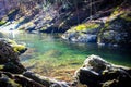 Clear river in the smoky mountains Royalty Free Stock Photo