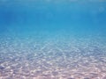 Clear sand under sea water Royalty Free Stock Photo