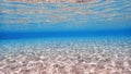 Clear sand under sea water Royalty Free Stock Photo