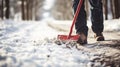 Clear sidewalks, remove snow with a diligent shovel.AI Generated