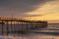 Nags Head North Carolina Fishing Pier Morning Royalty Free Stock Photo