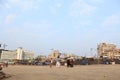 Clear sky and building view from RK Beach,Vishakhapatnam