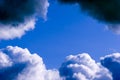 Clear sky between clouds Royalty Free Stock Photo